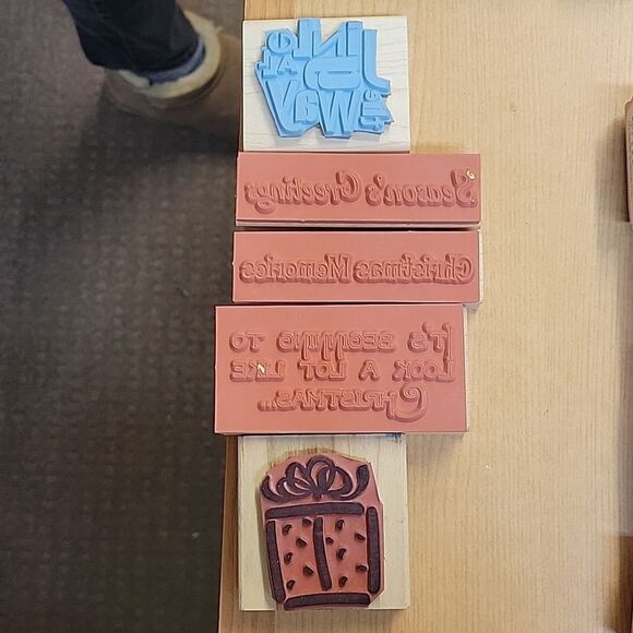 Stampin Up lot of 18 Christmas stamps and ink pads (set D) - Picture 4 of 9